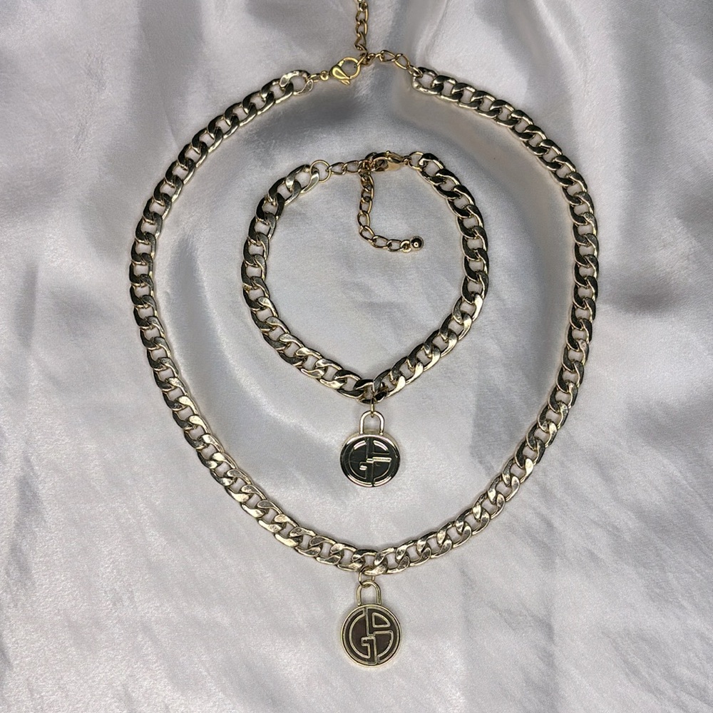 Authentic Giorgio Armani Necklace & Bracelet Set